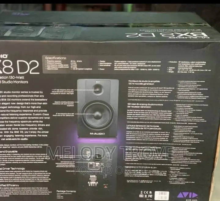 M-Audio BX8 D2 Bi-Amplified Studio Monitors