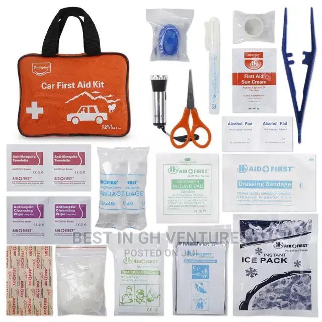 Well Stocked Car First Aid Kit