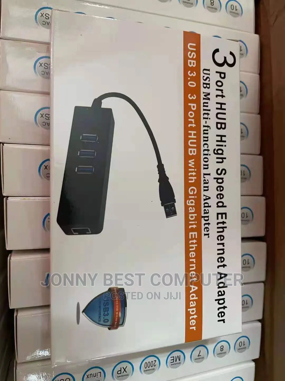 USB 3.0 3 Port HUB and LAN