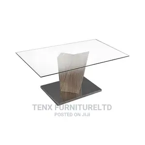 Coffee Table Chrome Base ( Glass Top )