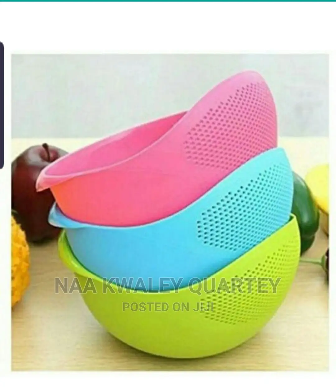 Big and Medium Sized Rice or Vegetables Washing Bowls