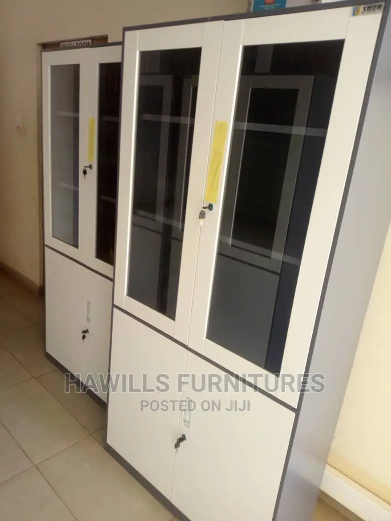 Half Glass Metallic Cabinet