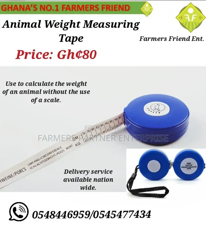 Animal Weight Measuring Tape