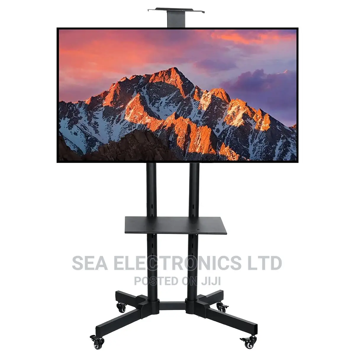 Adjustable Mobile TV Stand With Wheels