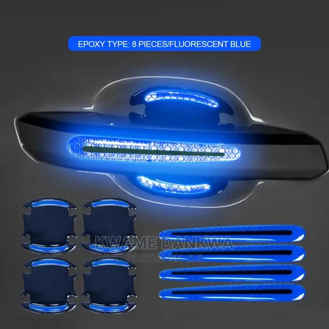 Car Door Handle Bowl Reflective Stickers (4x Set)