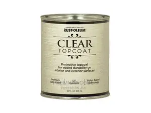 Clear Top Coat Satin, Metallic Accent