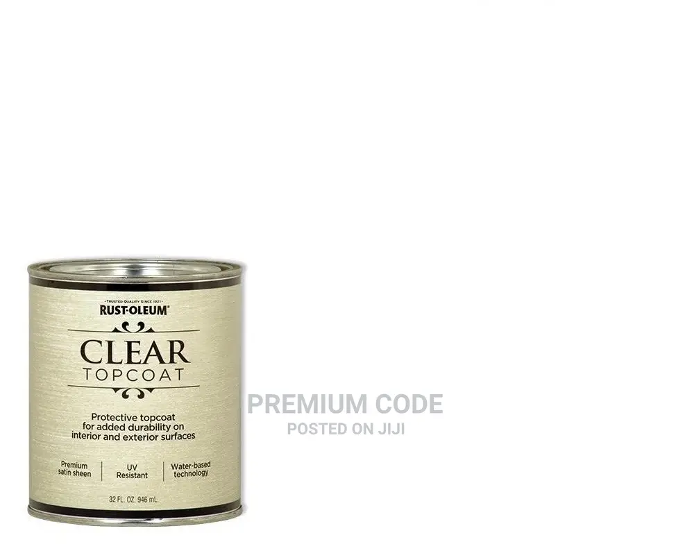 Clear Top Coat Satin, Metallic Accent