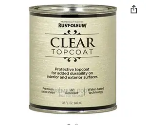 Clear Top Coat Satin, Metallic Accent