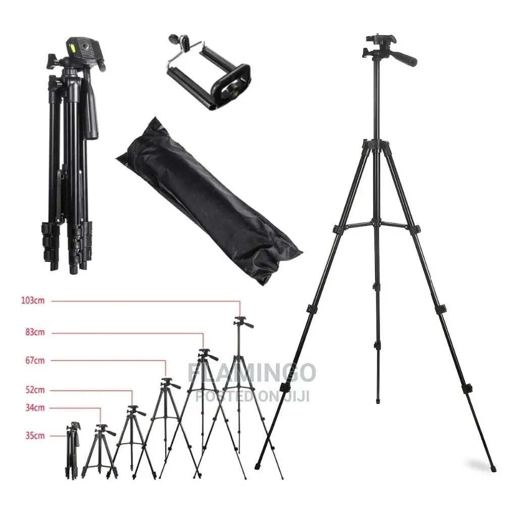 Retractable Tripod Stand for Digital SLR Camera Stand Black
