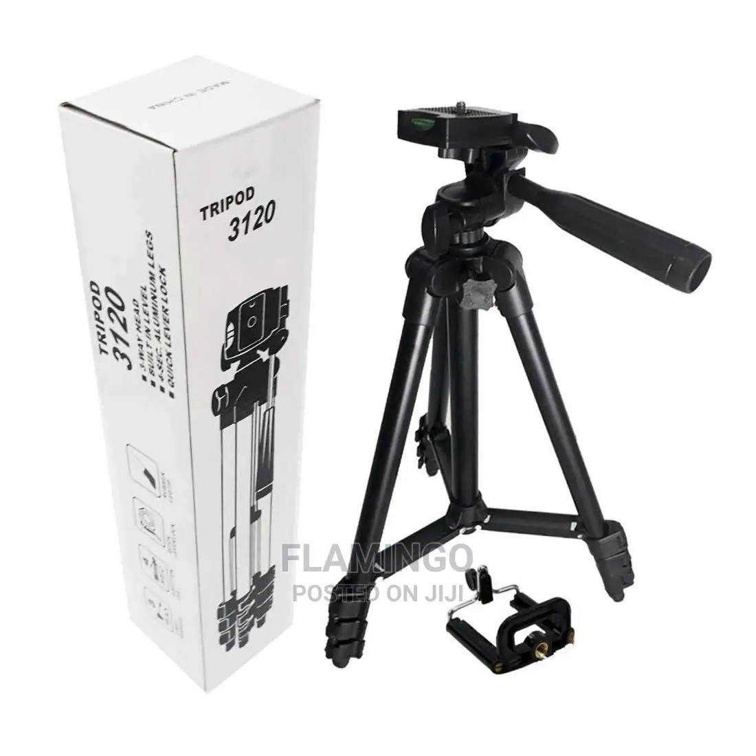 Retractable Tripod Stand for Digital SLR Camera Stand Black