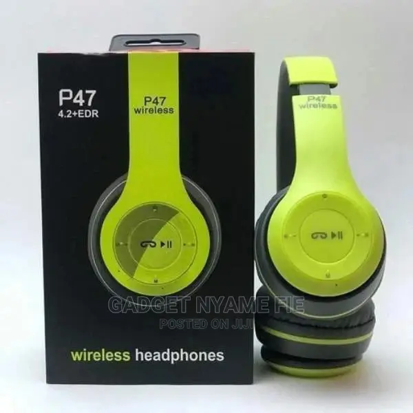 P47 Durable Bluetooth Wireless Headphone With FM Radio
