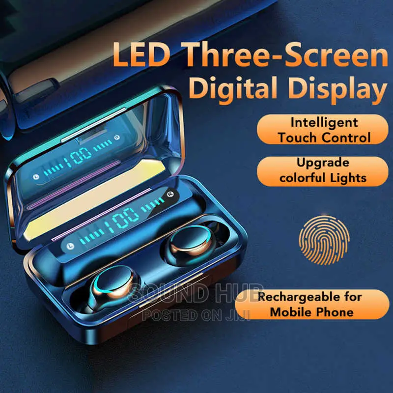 Pro Ear Buds - Sensor Touch, Power Bank Plus Led Display
