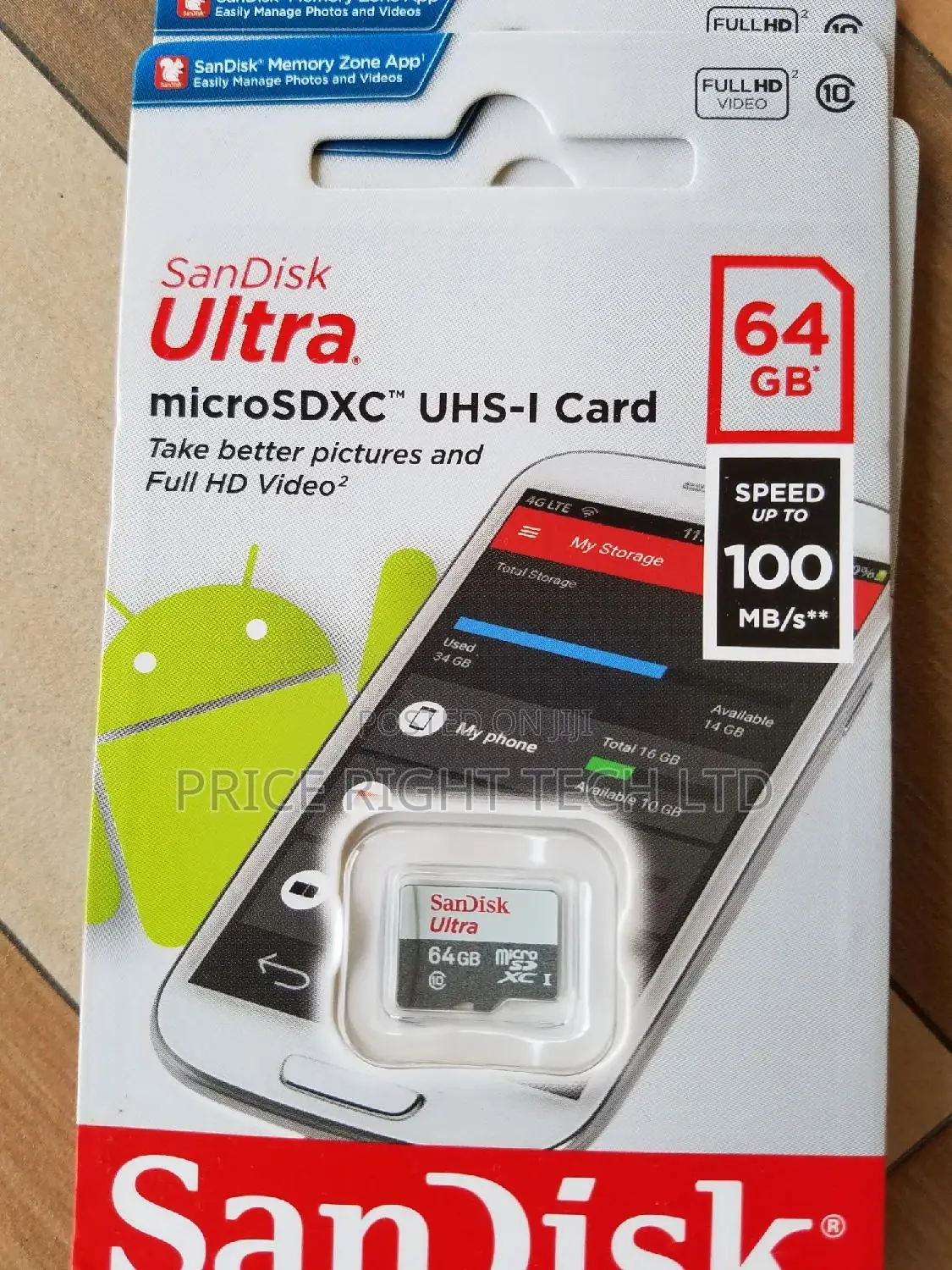 Brand New 64gb Sandisk Ultra Memory Card