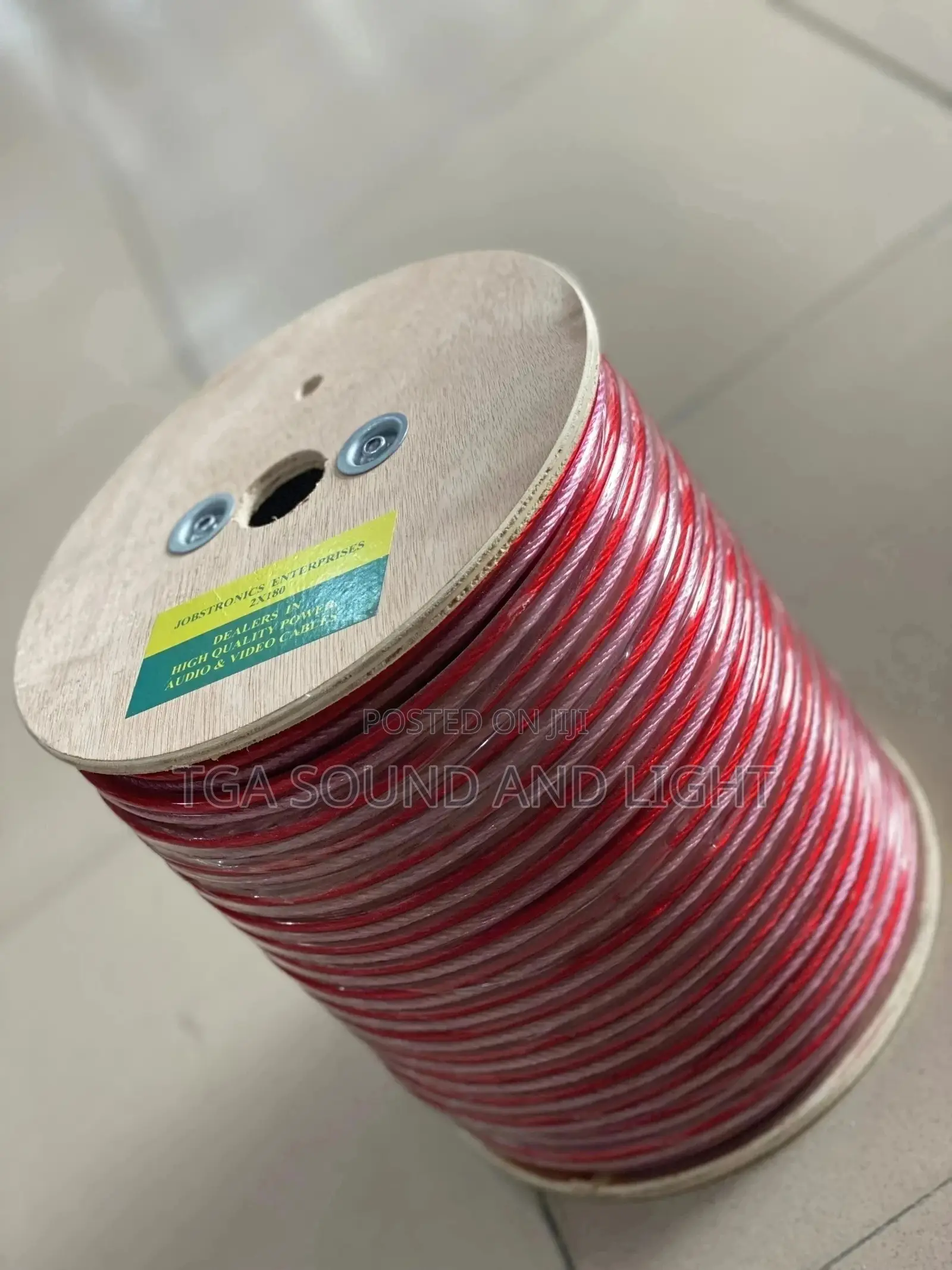 Speaker Cable Roll, 100m - Red
