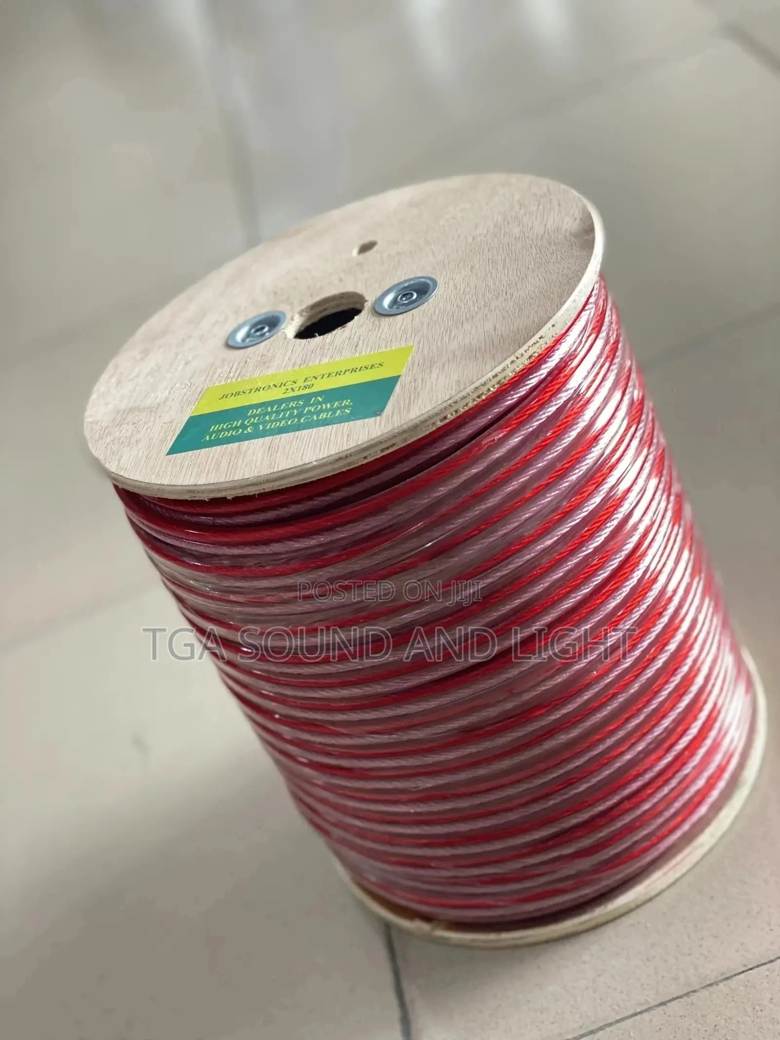 Speaker Cable Roll, 100m - Red