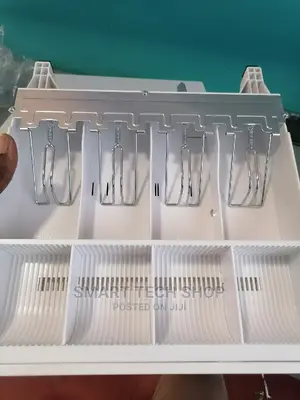 Steel Cash Drawer With Key and Electronic Lock.White Black