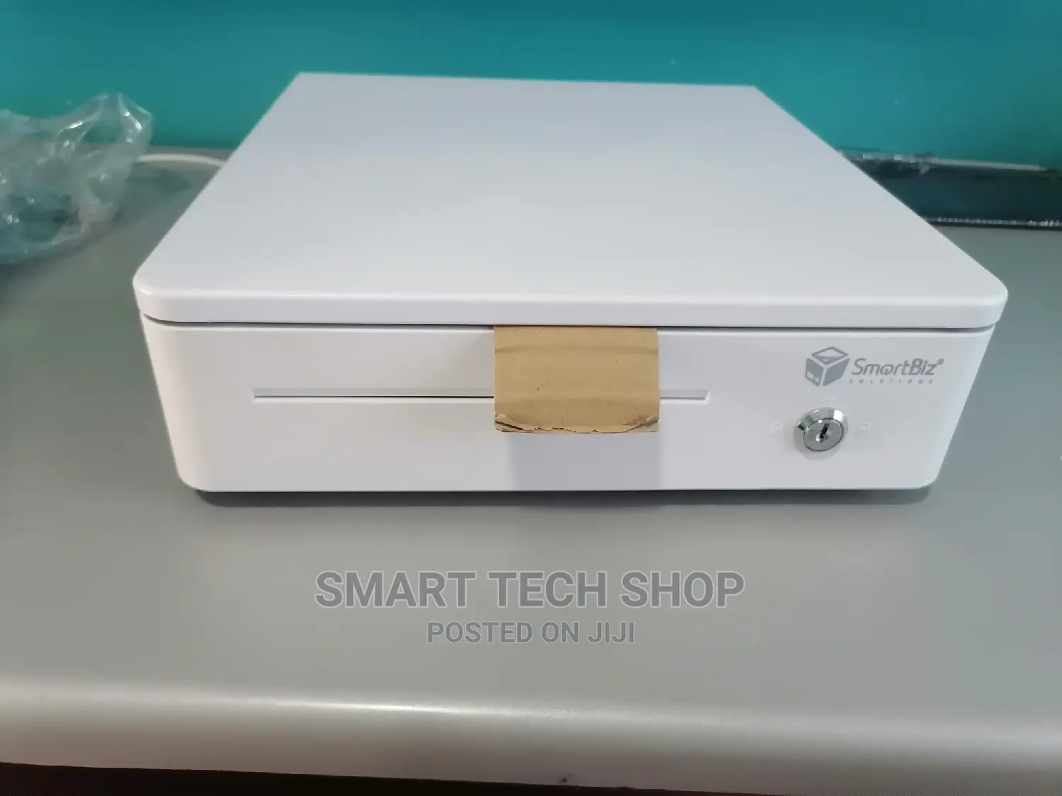 Steel Cash Drawer With Key and Electronic Lock.White Black