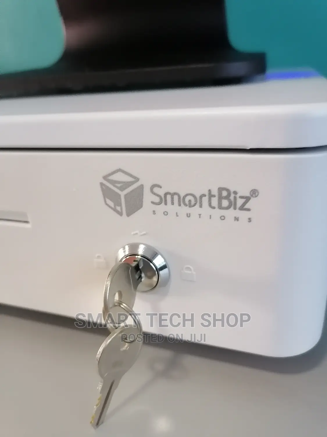 Steel Cash Drawer With Key and Electronic Lock.White Black