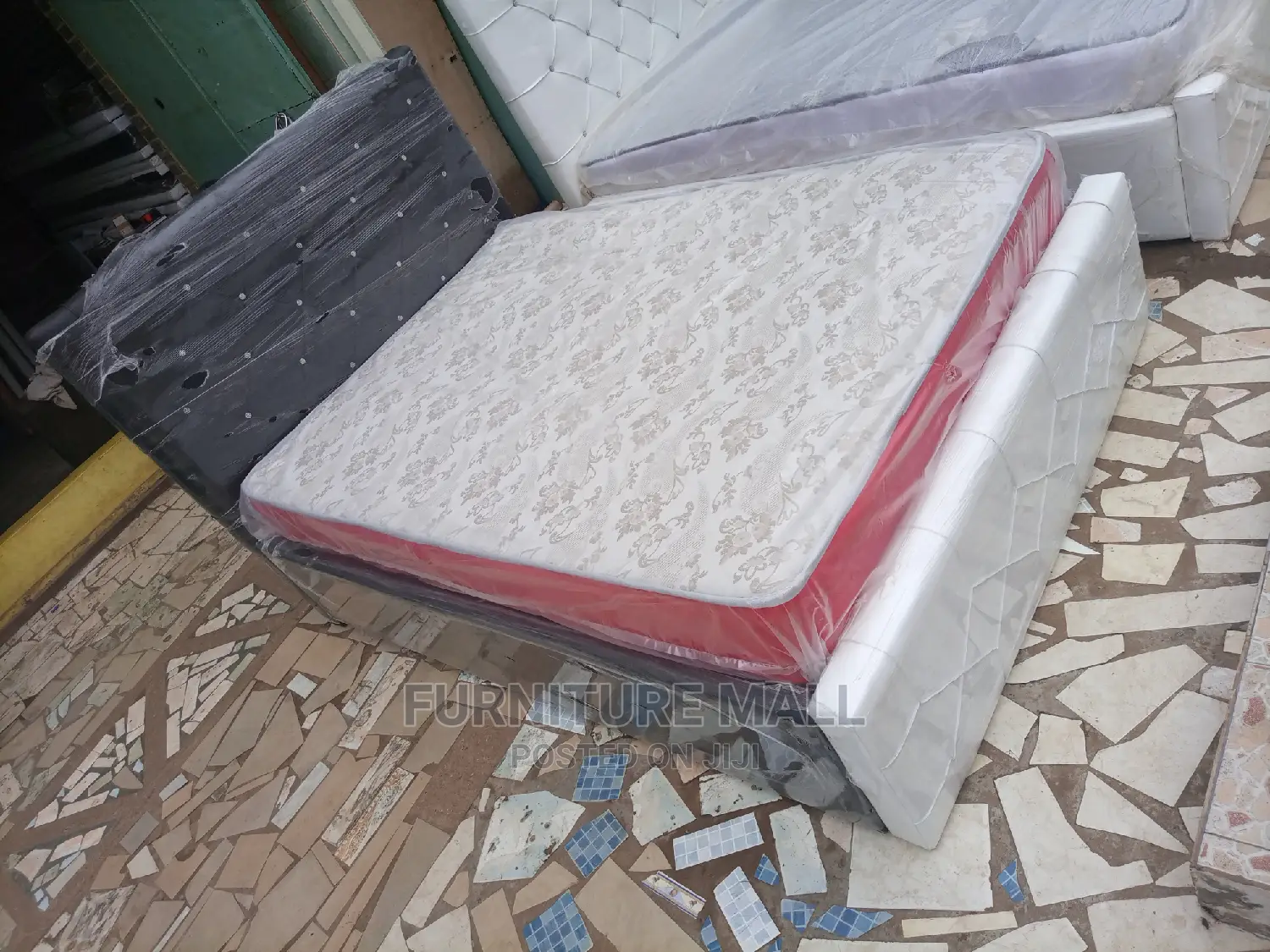 Classic Double Bed With Matress . Free Delivery
