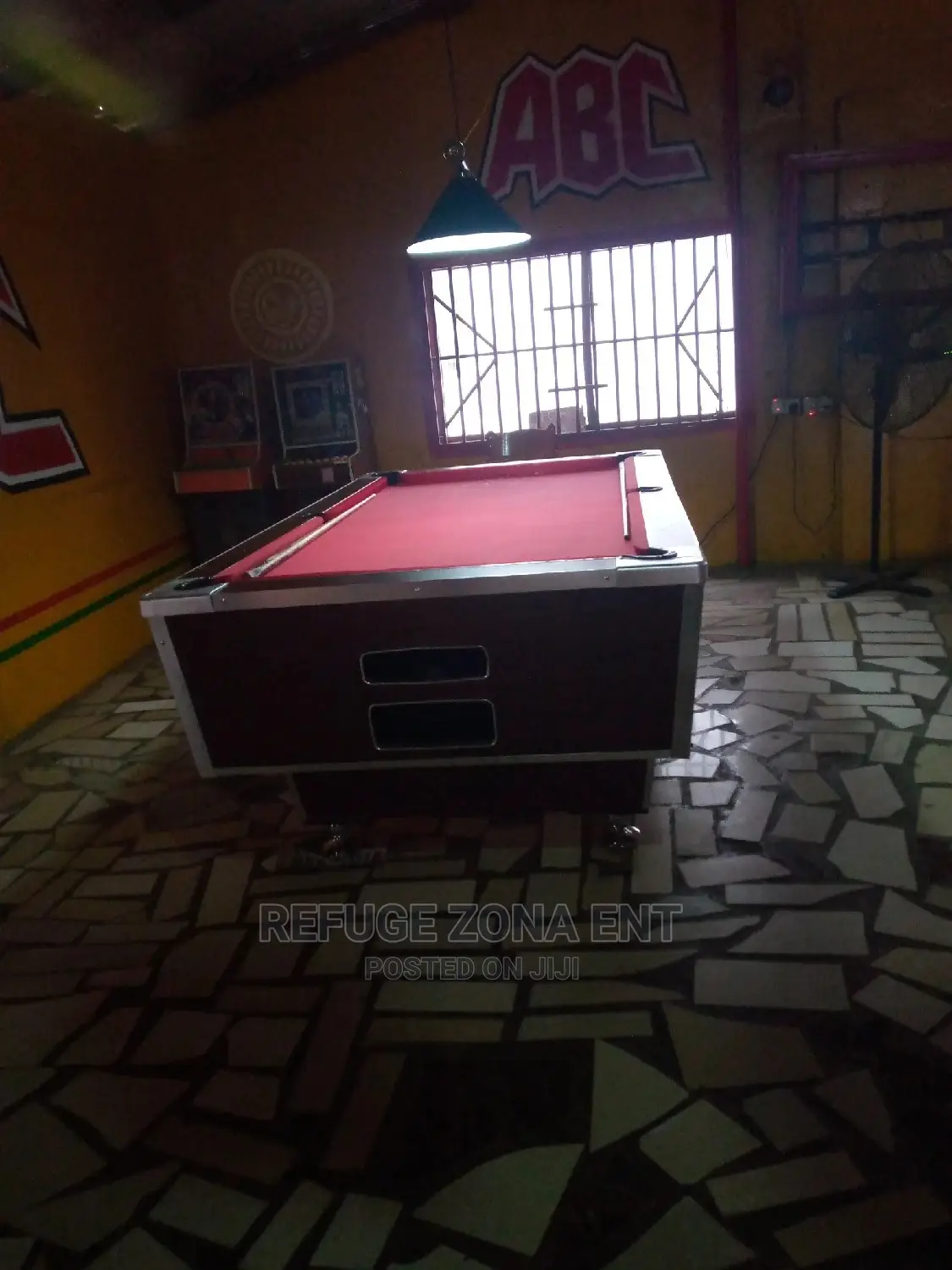 Marble Coin Operated Pool Table