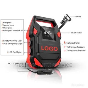Digital Car Tyre Pump With Led Lights