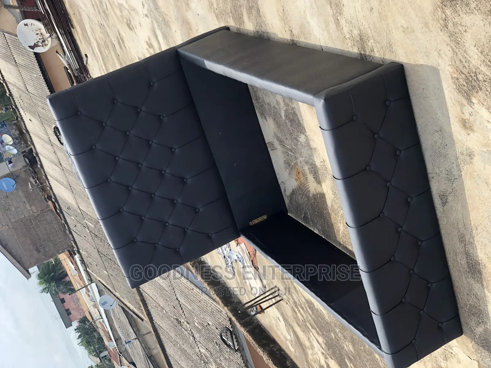 Brand New Black Leather Bed Frame