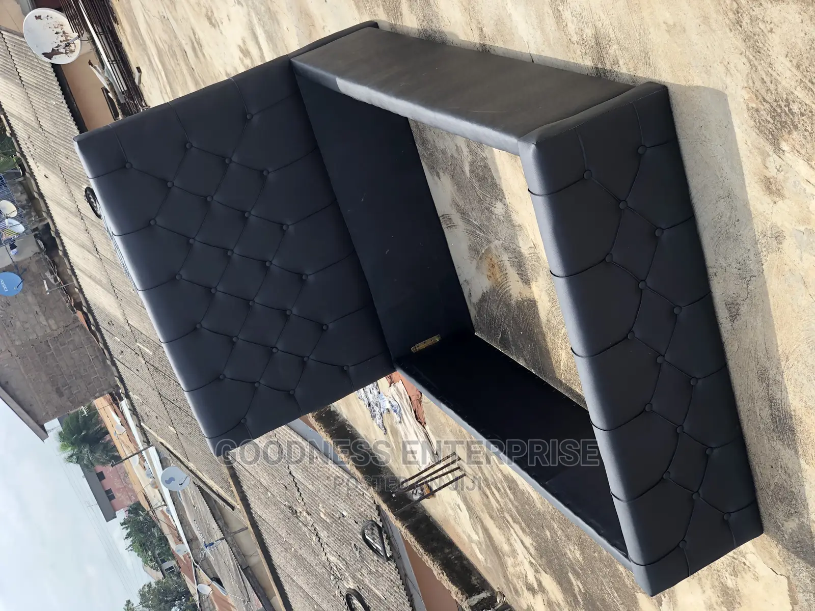Brand New Black Leather Bed Frame