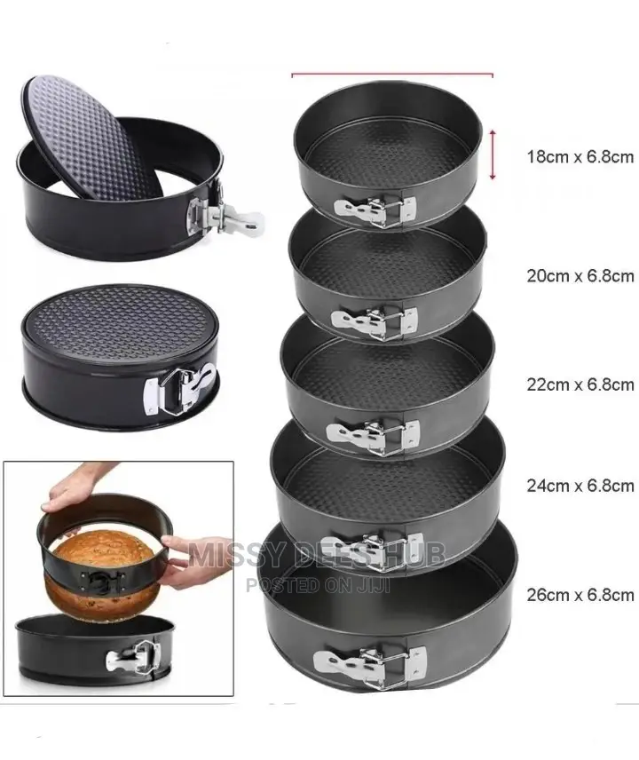 5pcs Nonstick Cake Pan Set