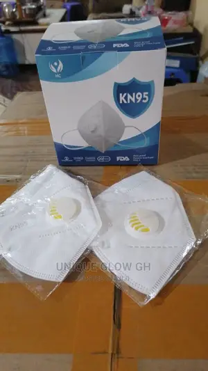 Plain White KN95 Nosemask Facemask With Valve (Respirator)