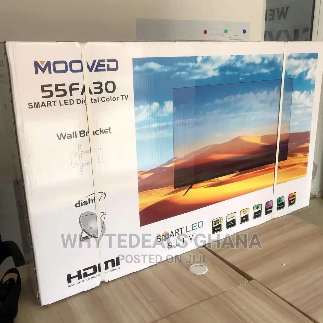 MOOVED 55" UHD Smart Android LED TV| Voice-Control| 2024