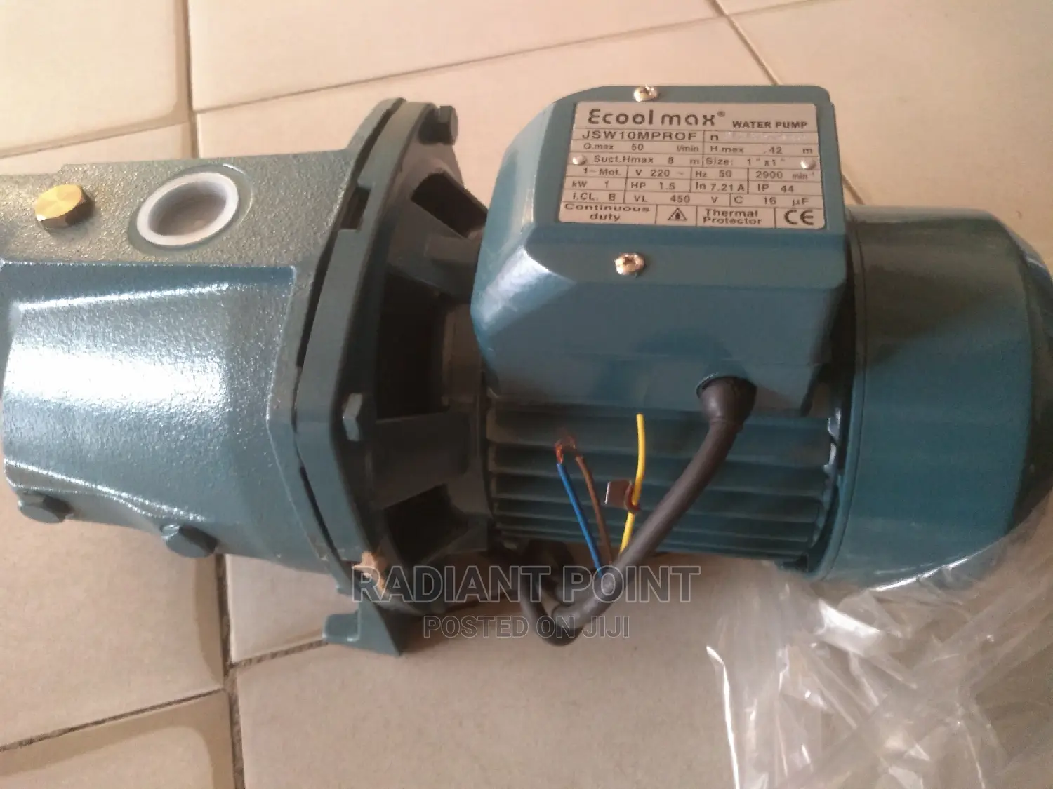 Electric Ecoolmax 1.5hp Water Pump