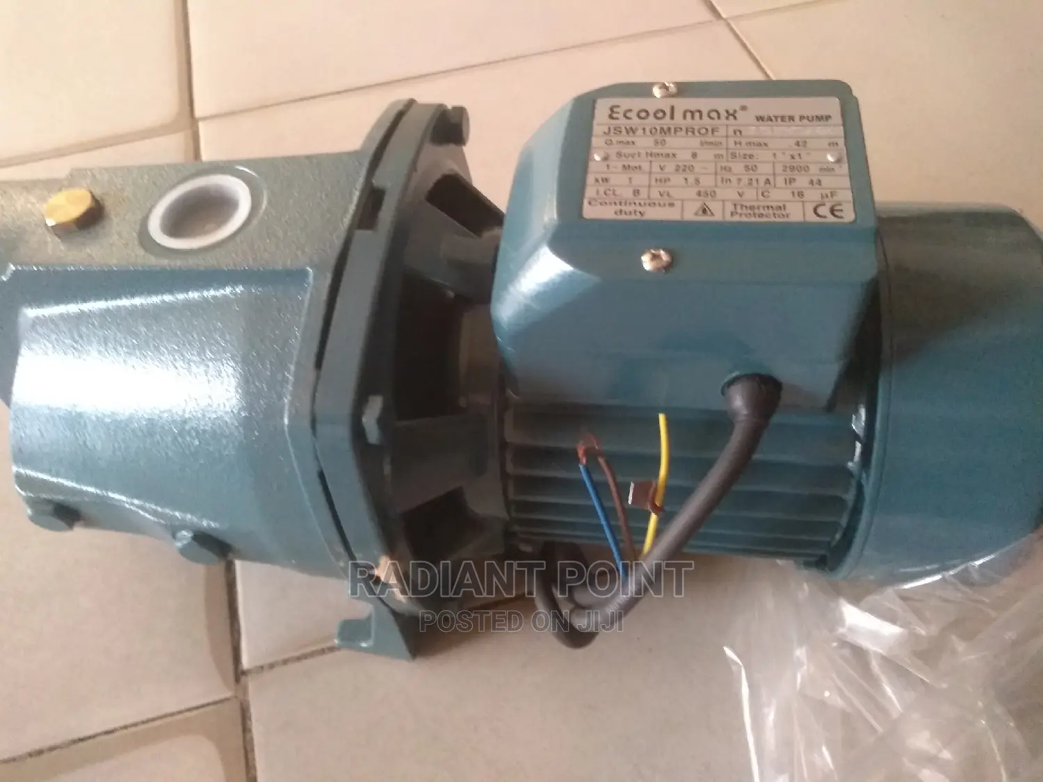 Electric Ecoolmax 1.5hp Water Pump