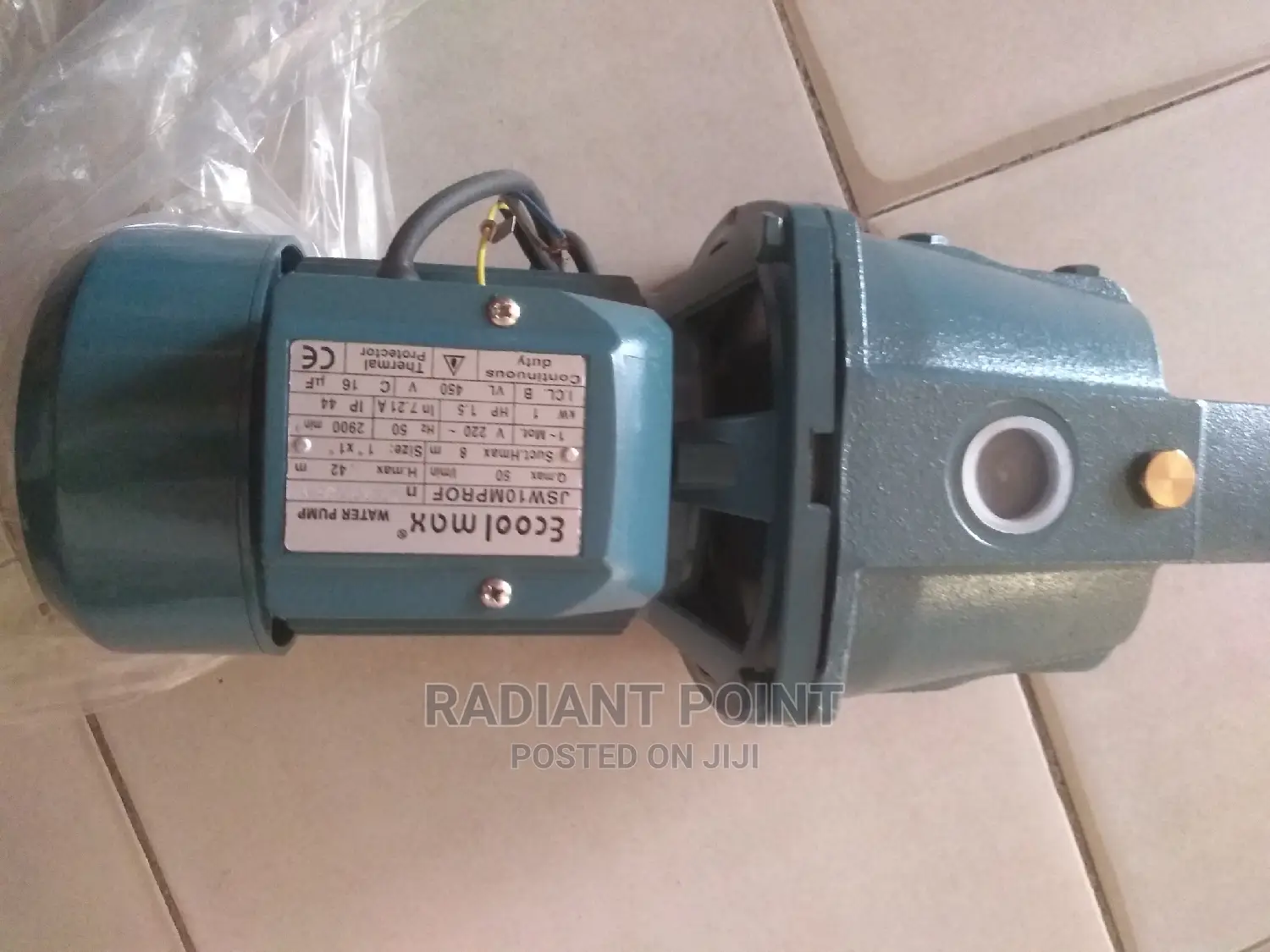 Electric Ecoolmax 1.5hp Water Pump