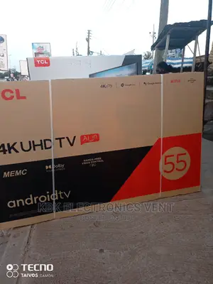 Tcl 55" Flameless Smart(Android) Uhd Led Tv