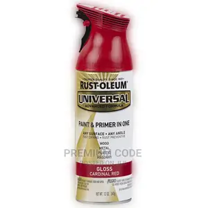 Antirust Paint/Primer Universal Spray, Gloss Cardinal Red