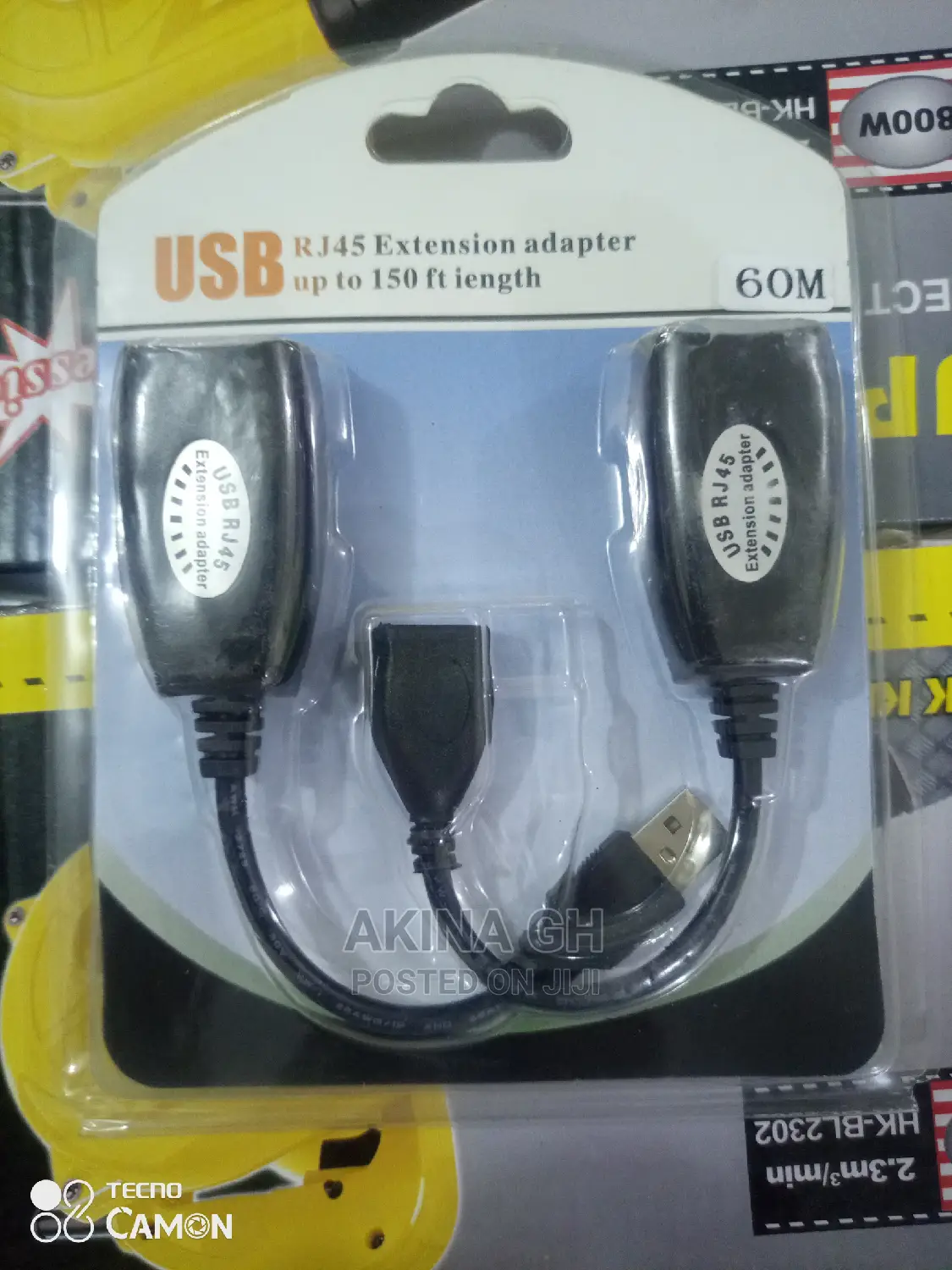 60m Usb Extender Over Cat 6 Rj45