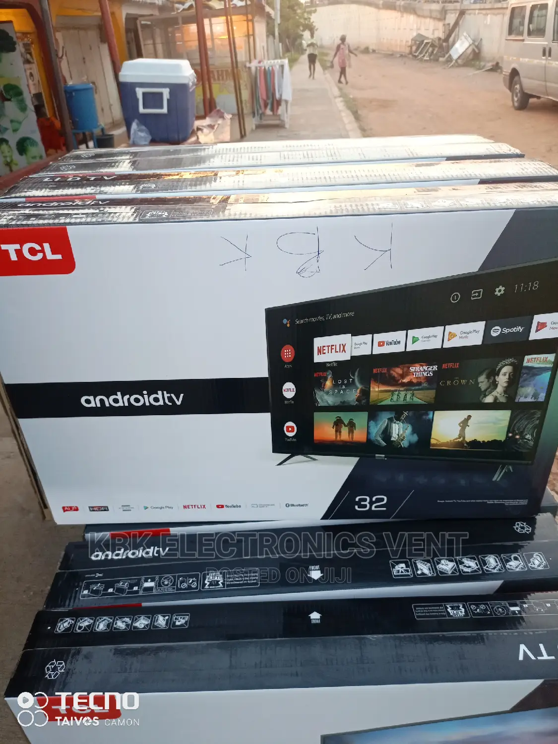 Tcl 32" Android Smart Satellite Digital Led Tv