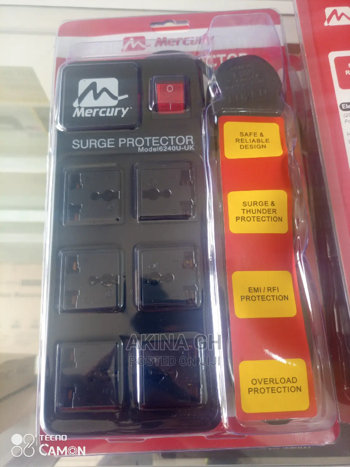 Mercury Surge Protector Extension Board 5m