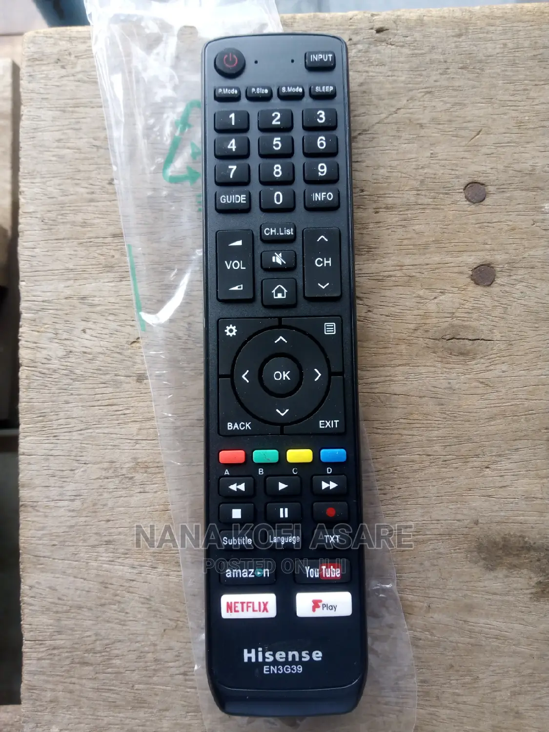 Hisense Smart/Andrio Remote Control