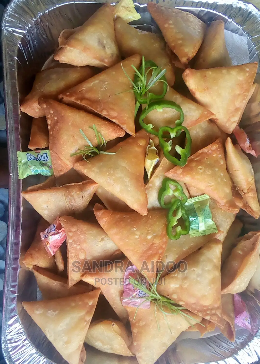 Frozen and Fried Samosa, Spring Rolls,Pie, Cupcakes and More