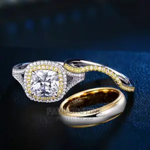 3 Piece Tungsten Anti-Scratch Wedding Ring