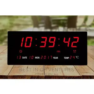 LED Electronic Time With Date and Temperature