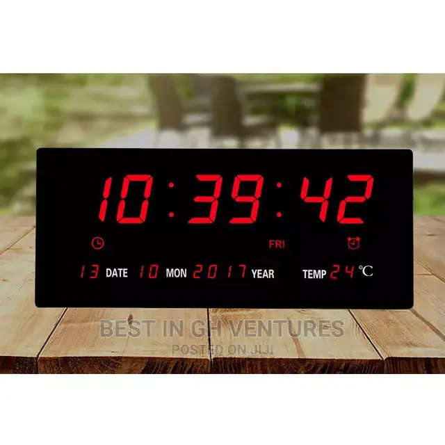 LED Electronic Time With Date and Temperature