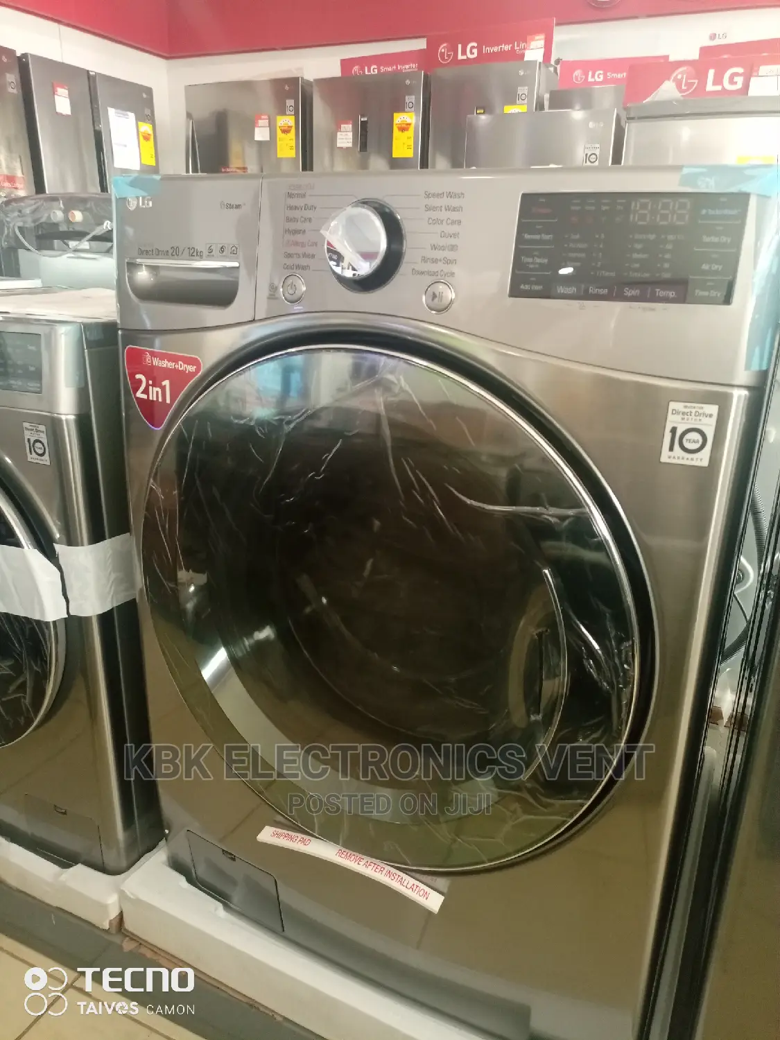 Lg 20kg/12kg(Wash+Dry) Front Load Washing Machine