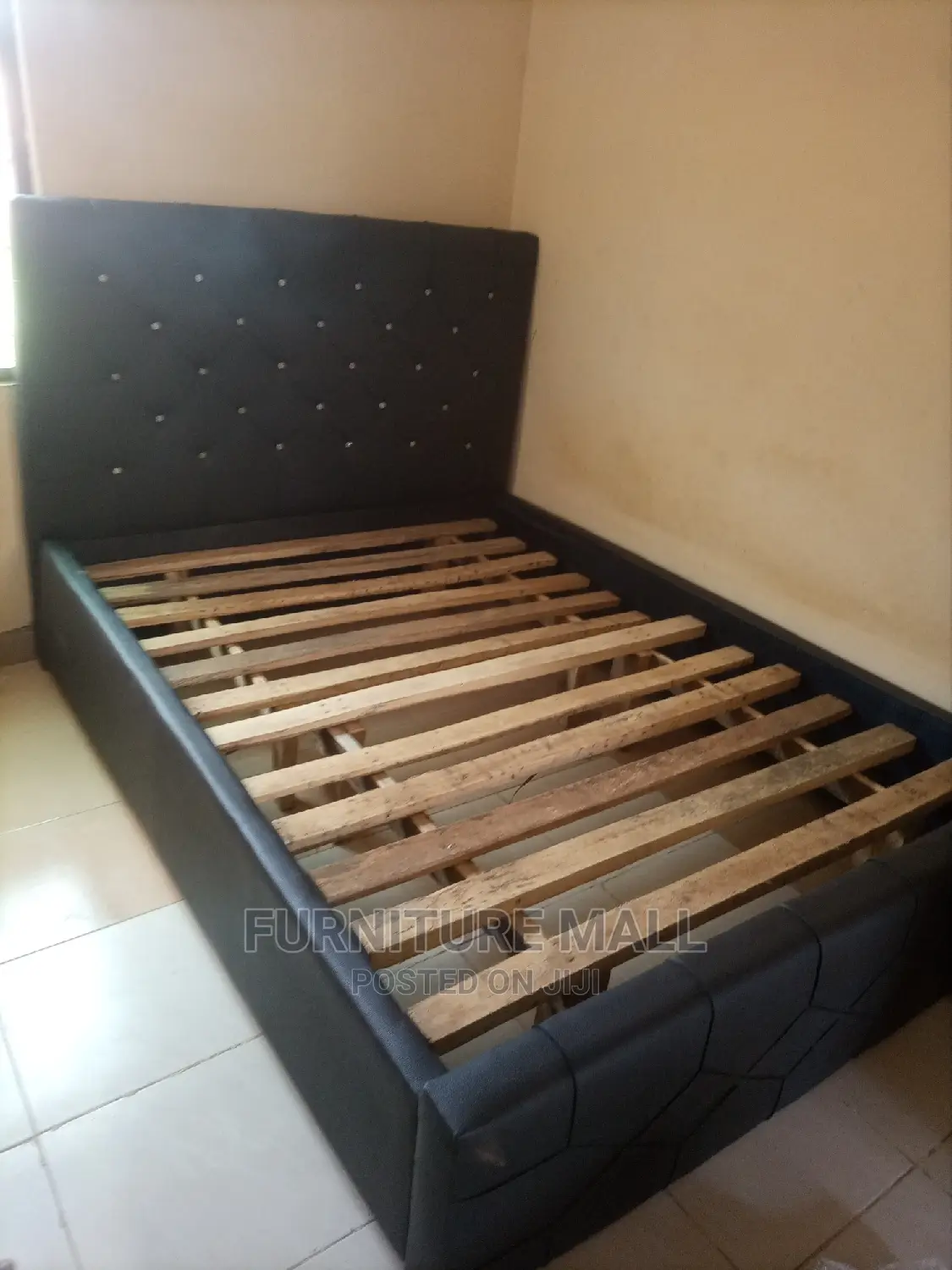 Calssic Black Double Bed. Free Delivery
