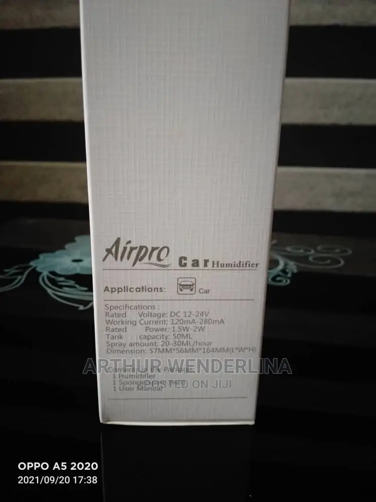 Airpro Car Humidifer Air Refreshener