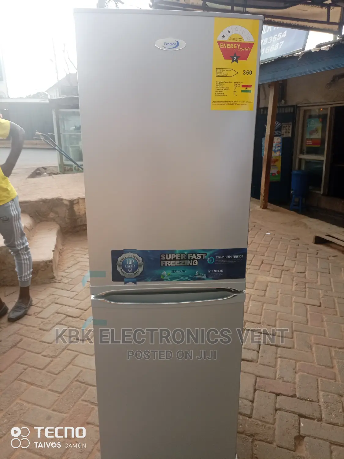 Protech 140ltr Double Door Refrigerator