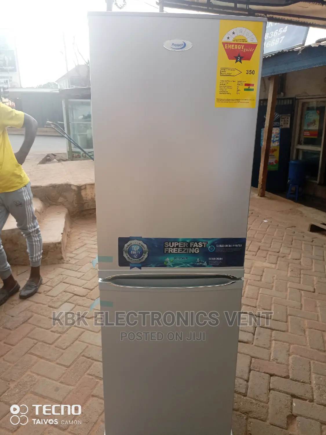 Protech 140ltr Double Door Refrigerator