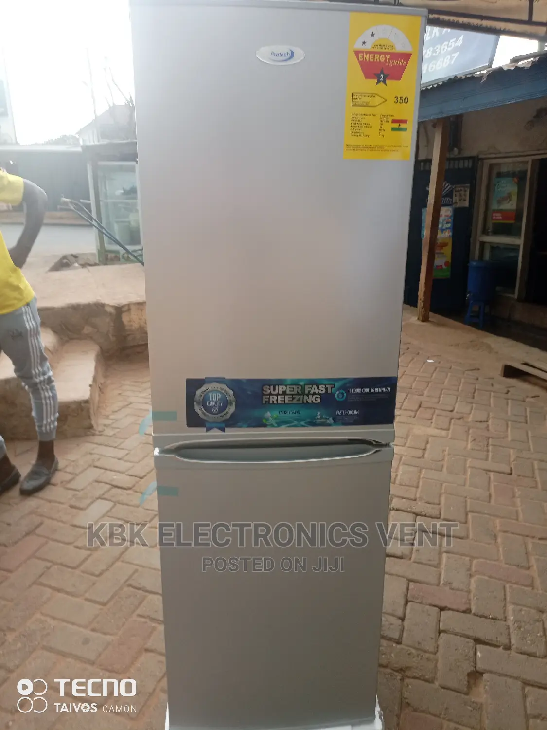 Protech 140ltr Double Door Refrigerator