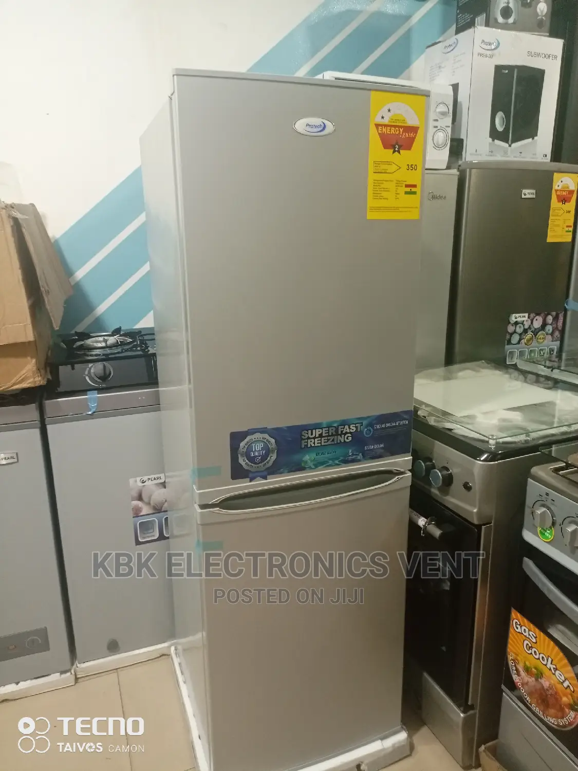 Protech 140ltr Double Door Refrigerator